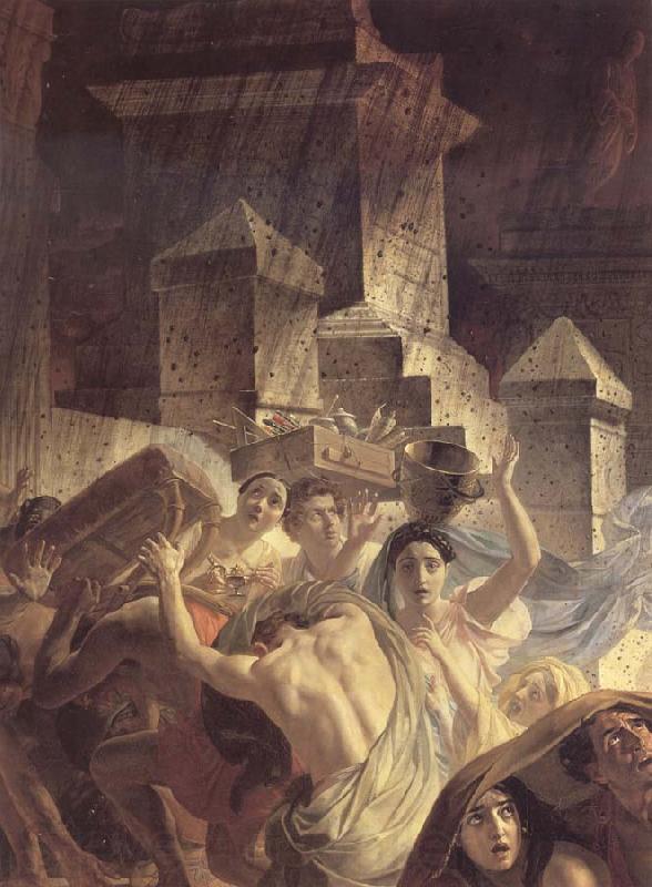 Karl Briullov The Last Day of Pompeii Norge oil painting art